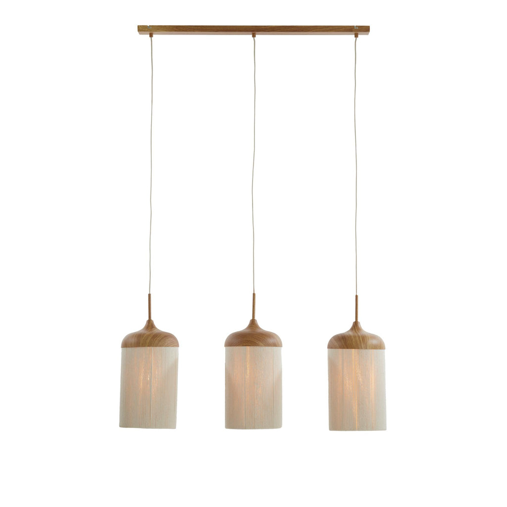 Hanglamp Dania - Naturel/Crème - 90x22x32cm - 3L