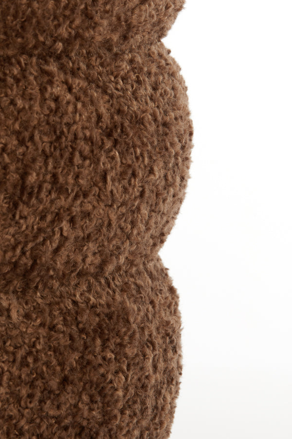 Poef Jobbi - Bruin - Ø40cm