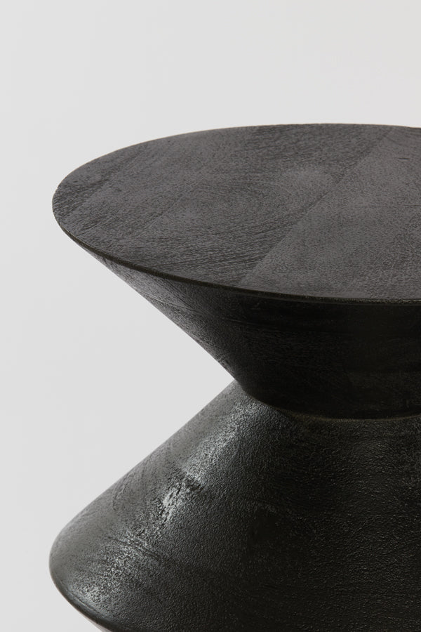 Side table Larus - Zwart - Ø40cm