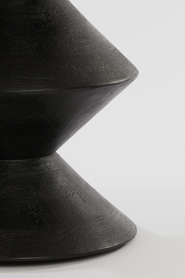 Side table Larus - Zwart - Ø40cm