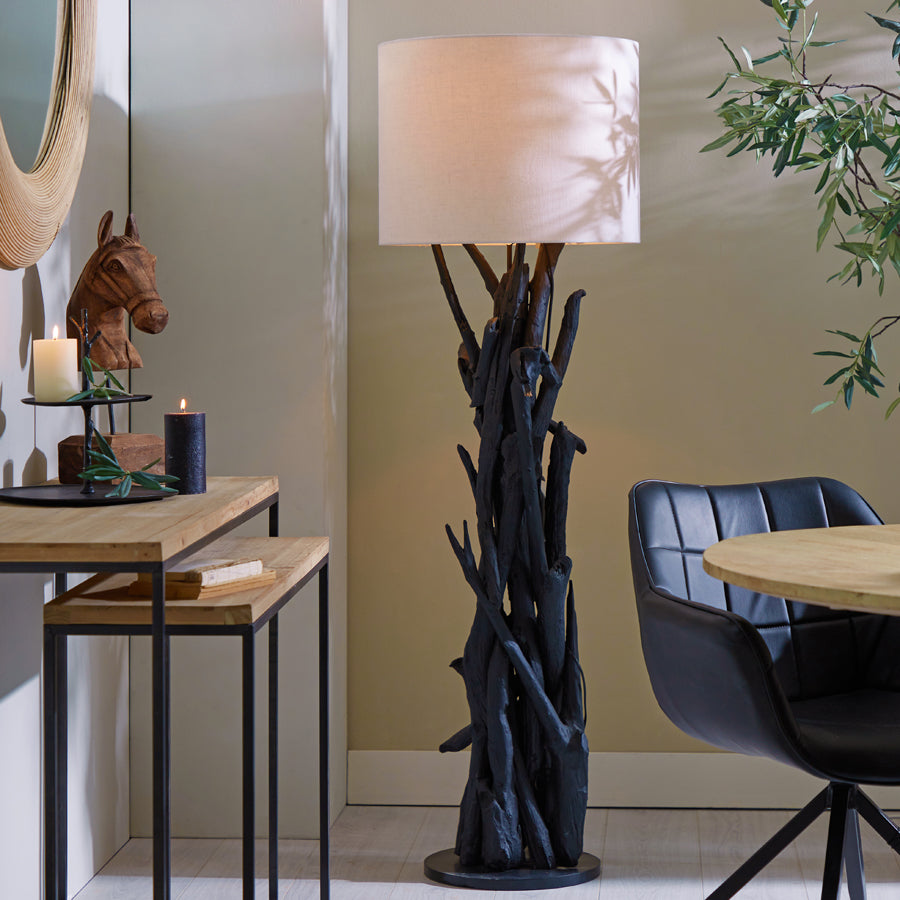 Ornament op Voet Paard - Hout - 52x25x48cm