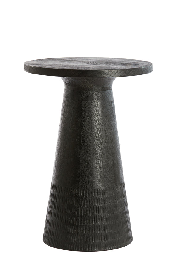 Side table Paxos - Zwart - Ø45cm
