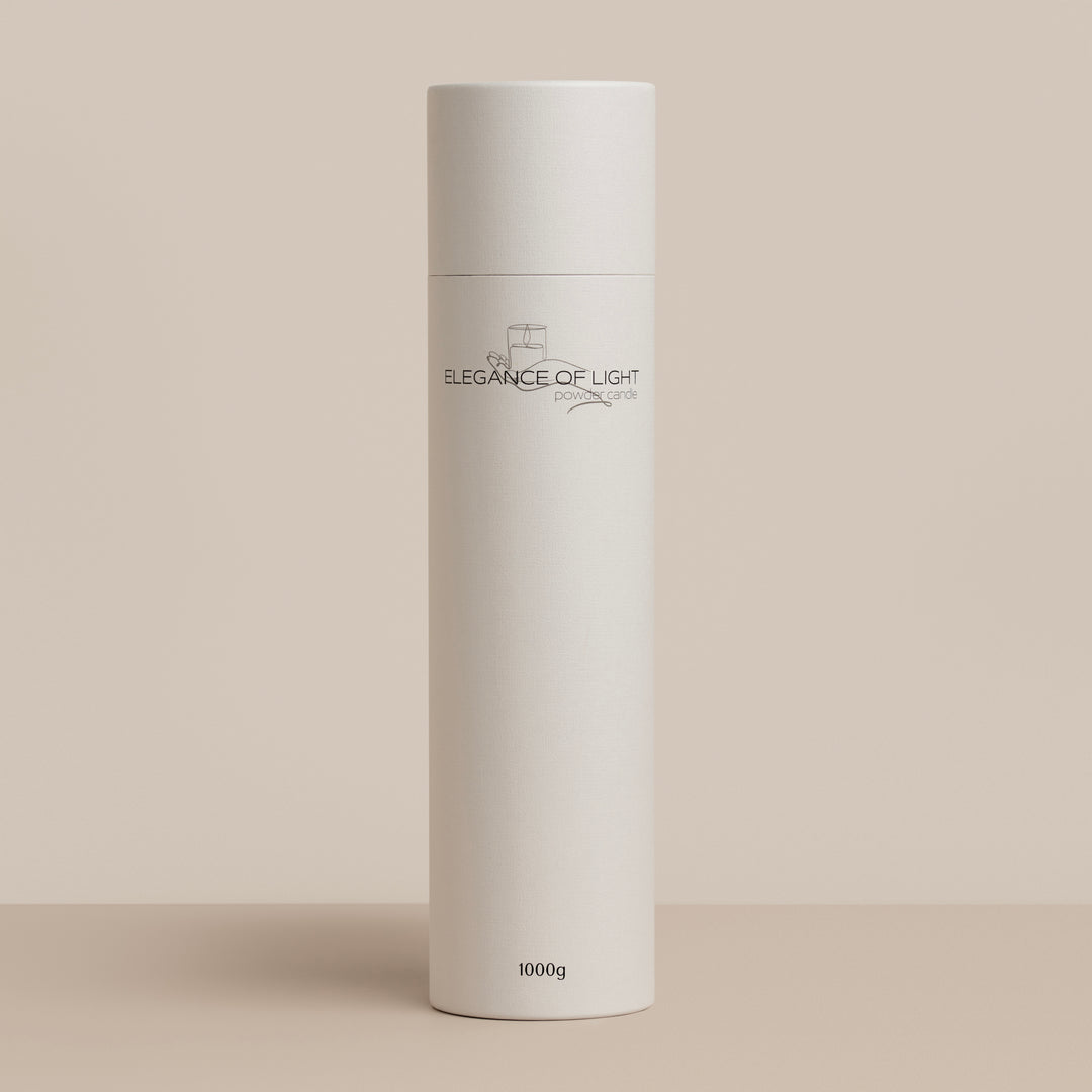 Elegance of Light powder candle 1000 gram wit