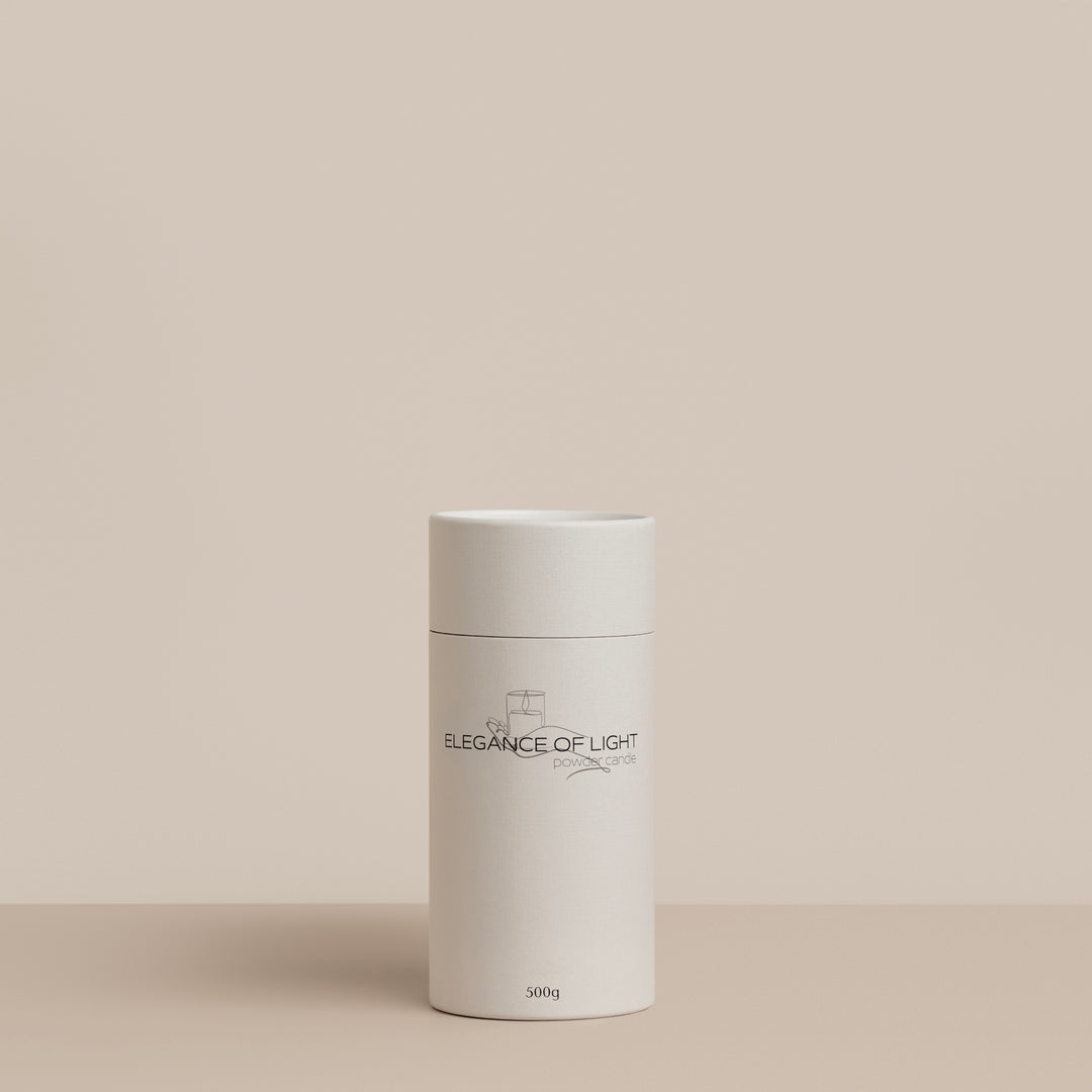 Elegance of Light powder candle 500 gram wit