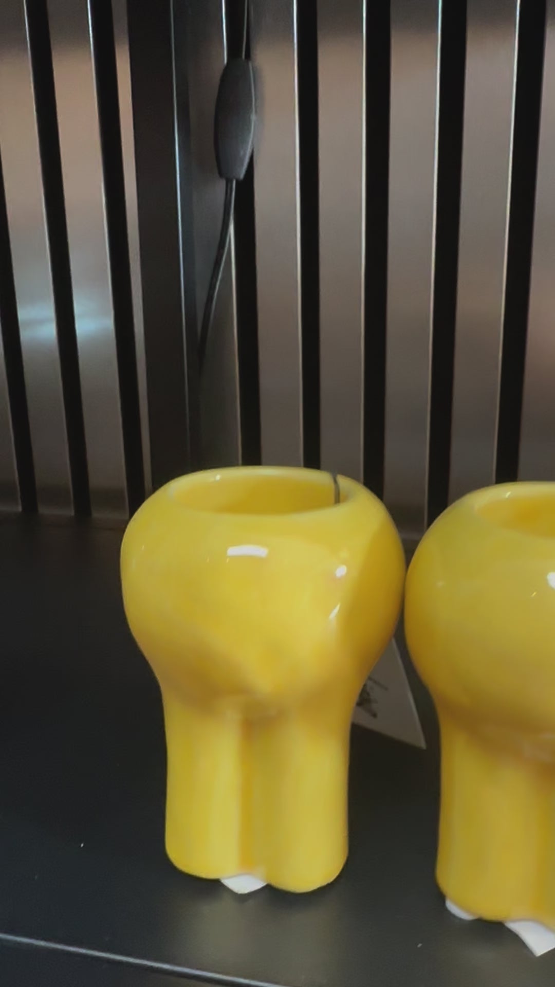 Theelicht Kitna keramiek geel 7,5 x 10,5