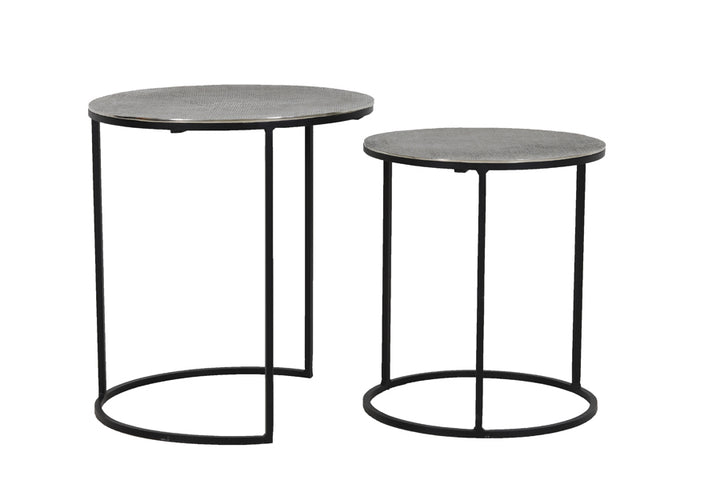 Side table Rengo - Antique Lead - Ø49cm