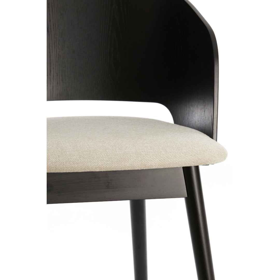 Light & Living eetkamerstoel Niebla zwart beige