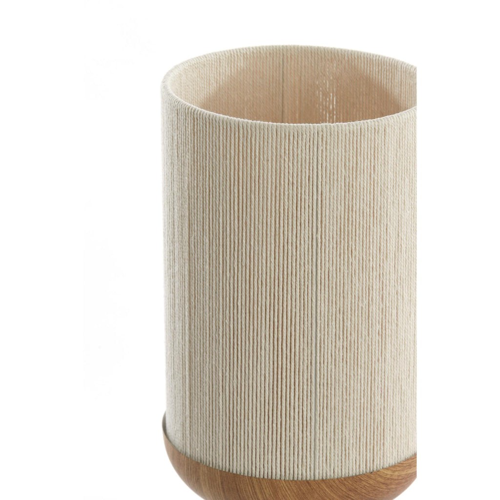 Tafellamp Dania - Crème/Naturel - Ø22.5x50cm