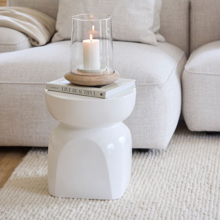 Riviera Maison Porto bijzettafel wit