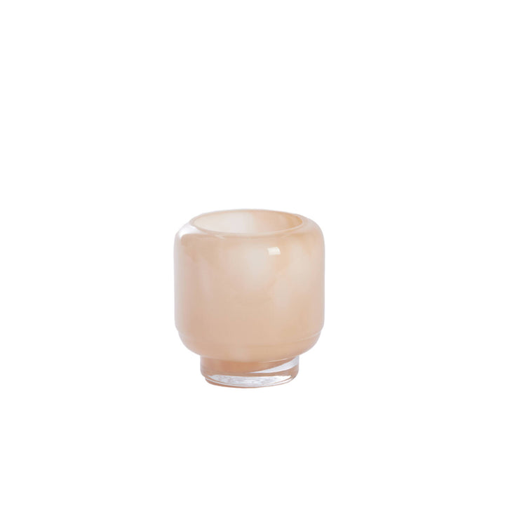 Theelicht Solvay glas creme