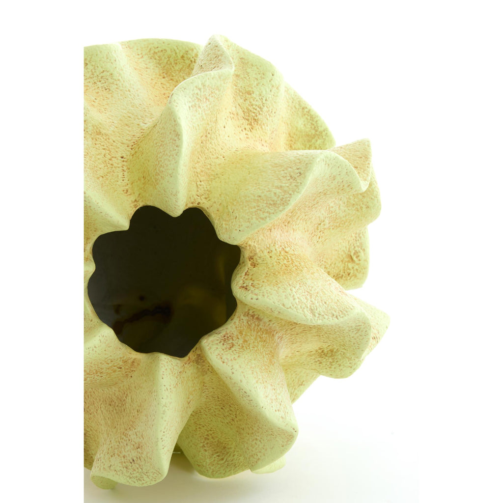 Vaas Sharuna - Cream groen - 26.5x26.5x25cm