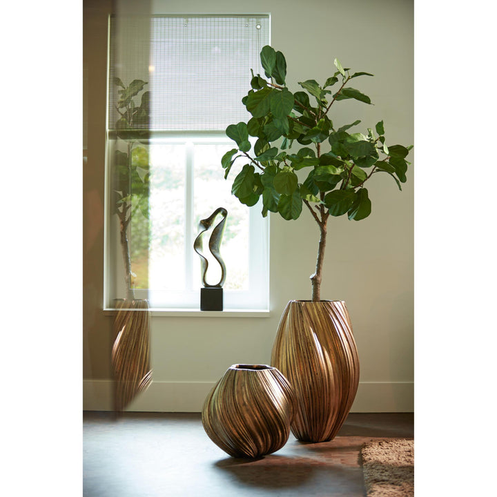 Vaas Yatung - Antiek Brons - Ø34cm