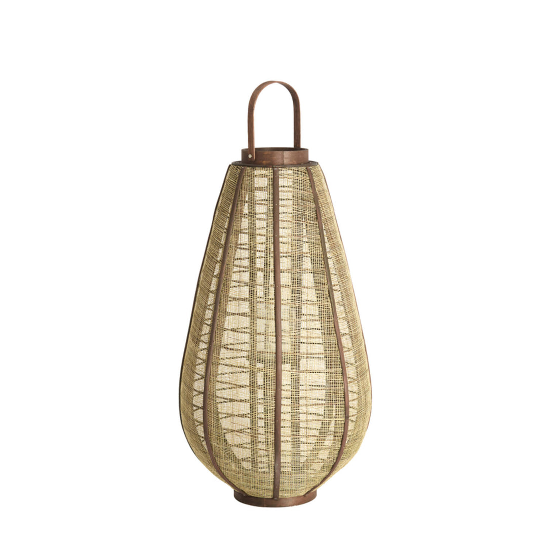 Windlicht LINOA XL linnen bruin Ø37x69,5 cm