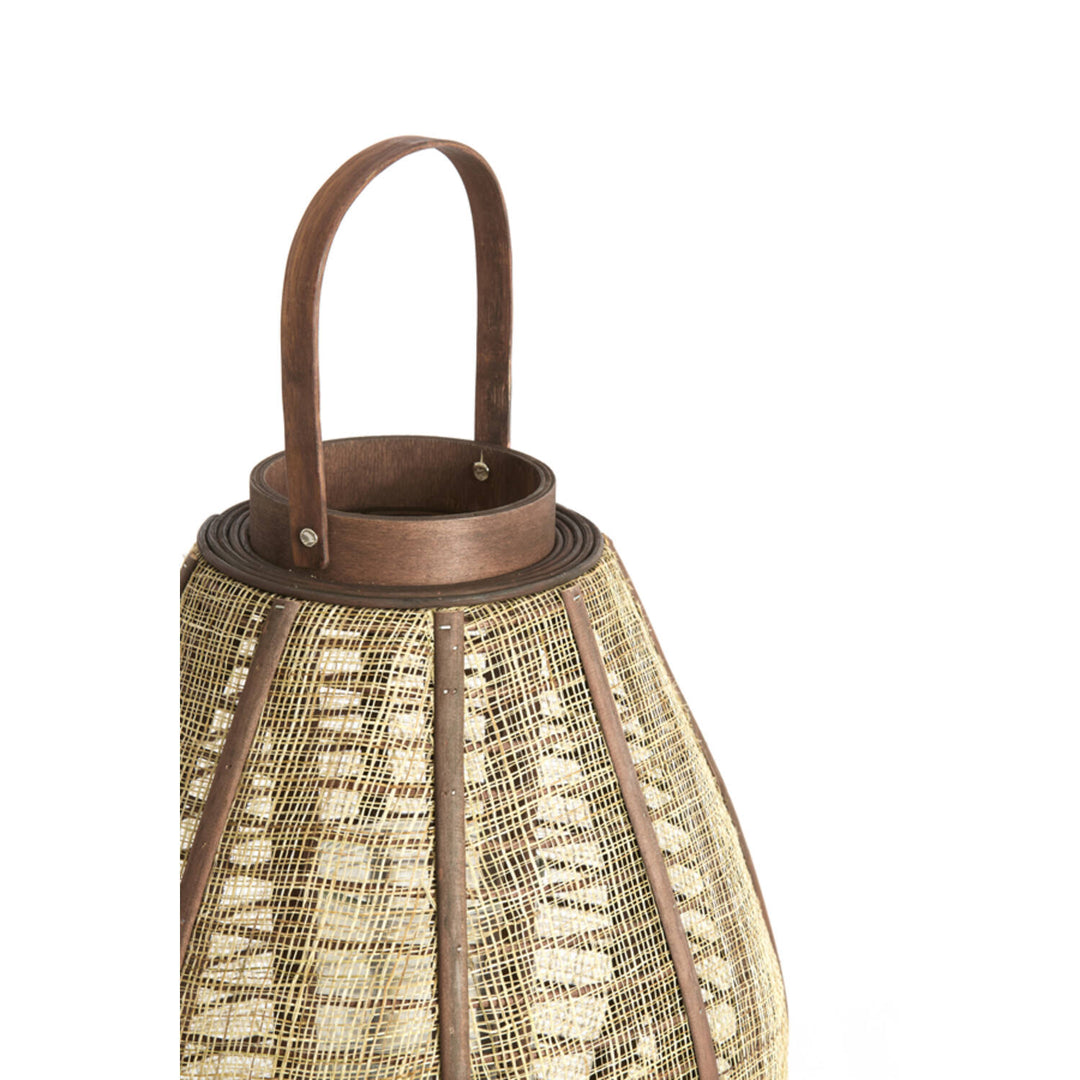 Windlicht LINOA XL linnen bruin Ø37x69,5 cm