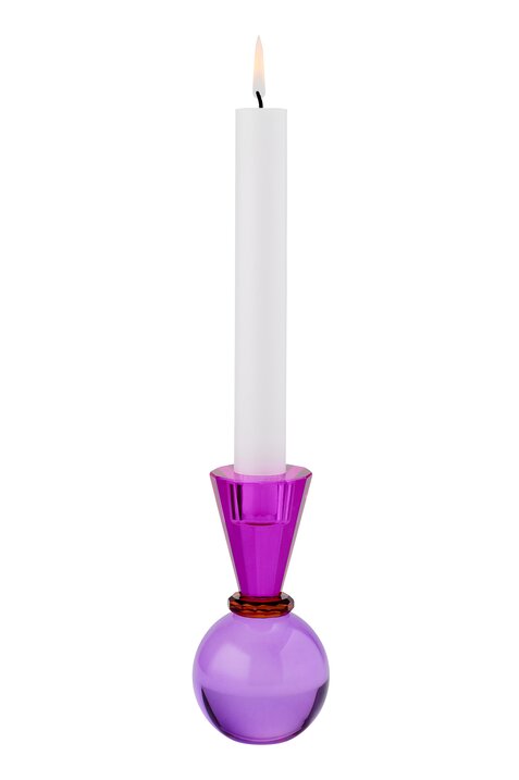 Sari kristalglas kandelaar paars Gift Company
