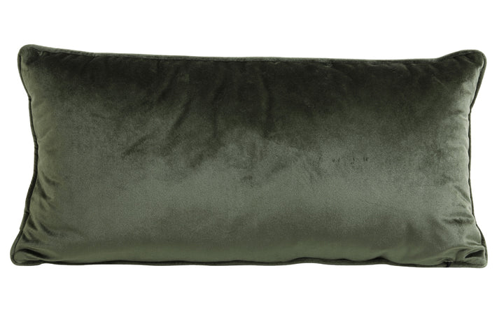 Sierkussen 60x30 cm JANISE velvet groen-goud