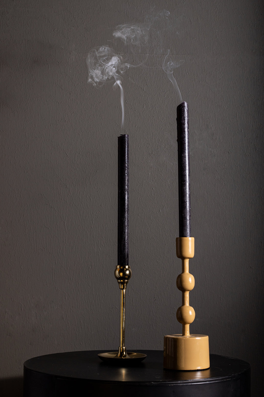 PTMD Marlijn cream iron kandelaar