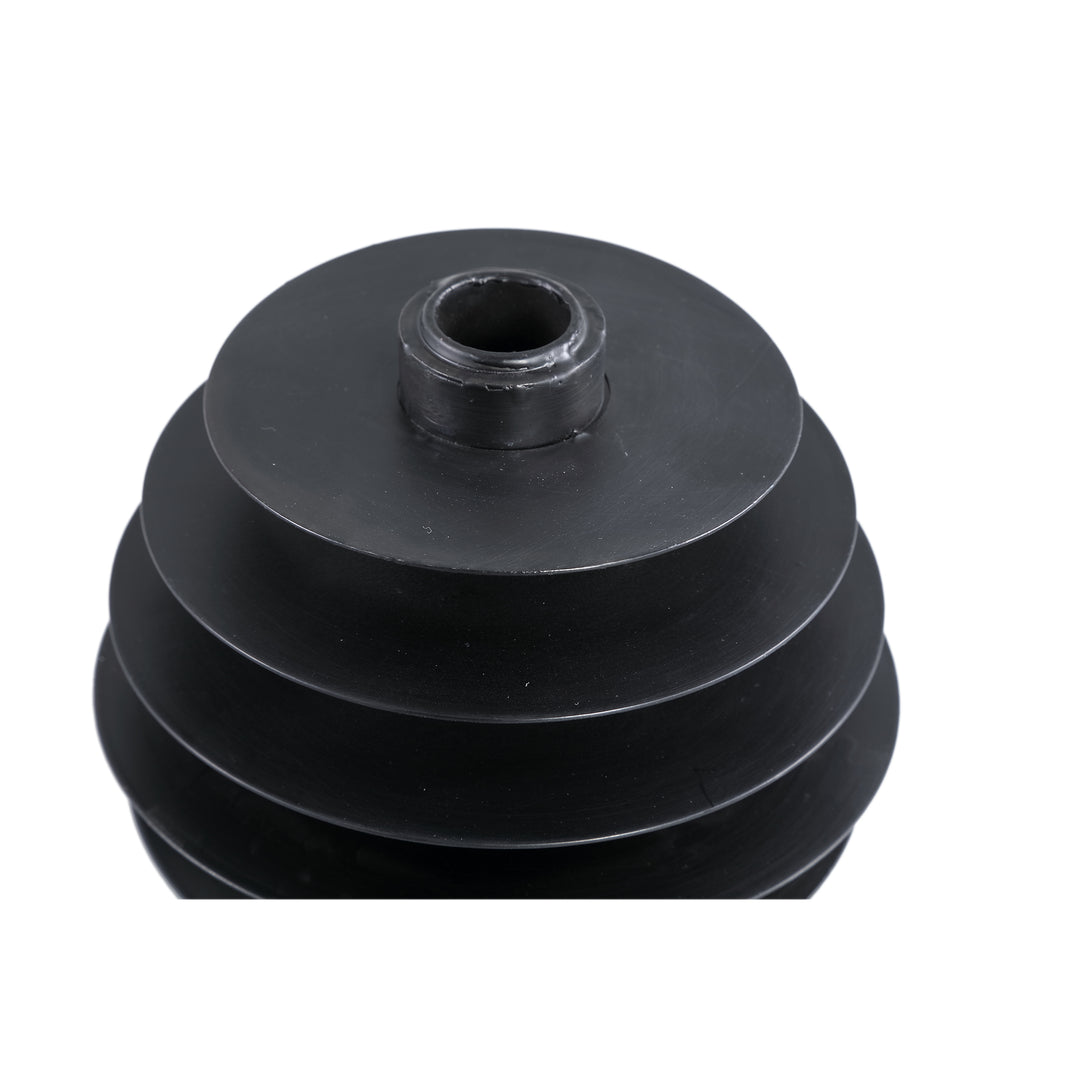 PTMD Tyna Black metal kandelaar layered rounds