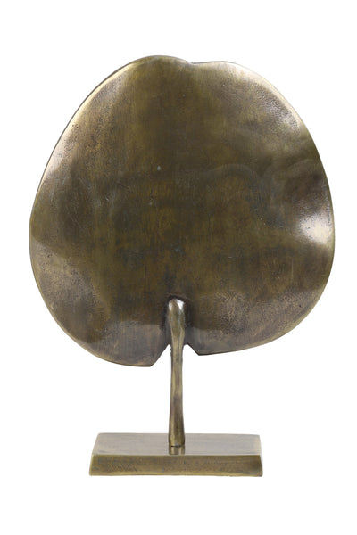 Ornament op voet 34x9x43 cm LEAF antiek brons