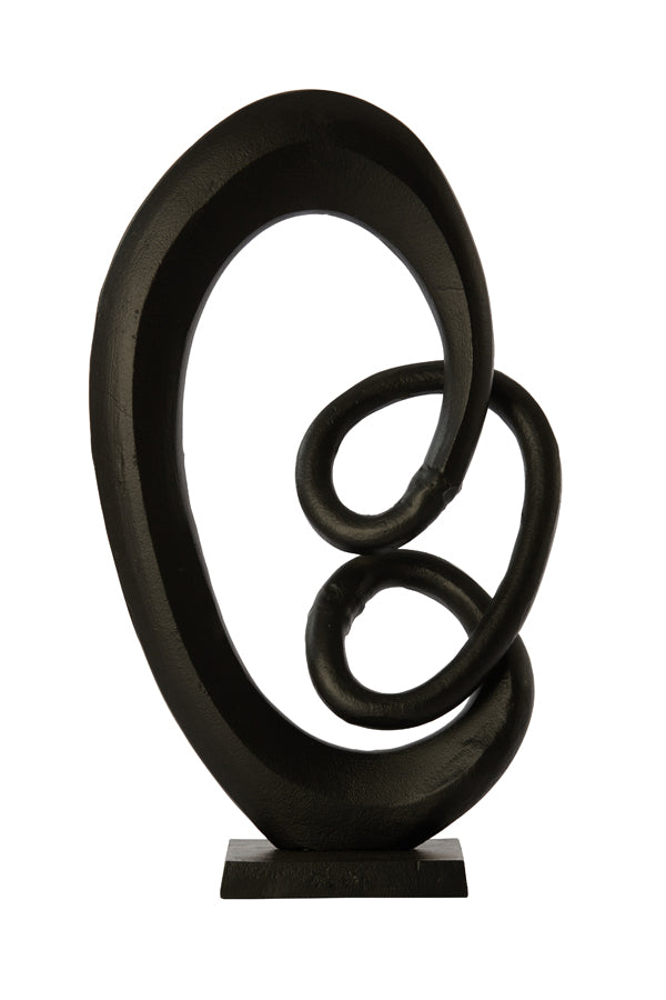 Ornament 25x25x43 cm EDDY mat zwart