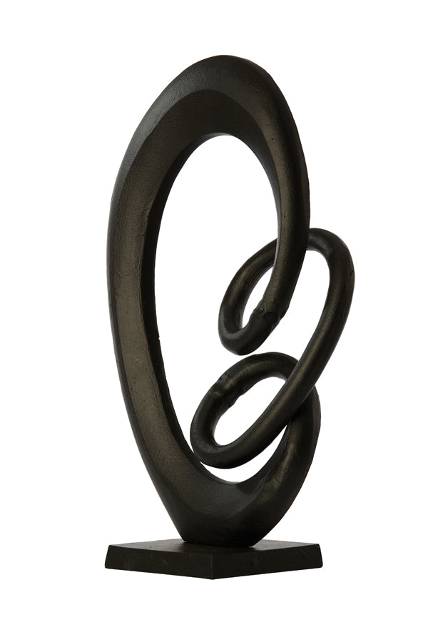 Ornament 25x25x43 cm EDDY mat zwart