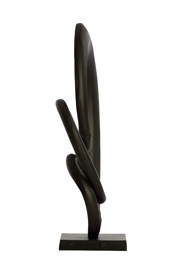 Ornament 25x25x43 cm EDDY mat zwart