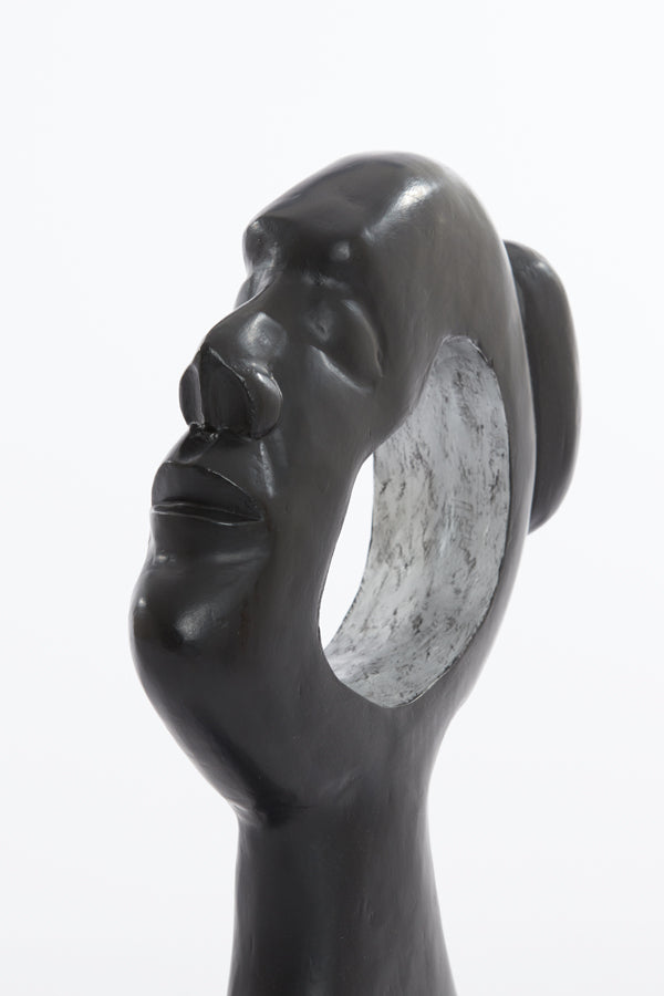 Ornament 27x8,5x37,5 cm MASIMA hout mat zwart