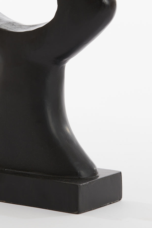 Ornament 27x8,5x37,5 cm MASIMA hout mat zwart