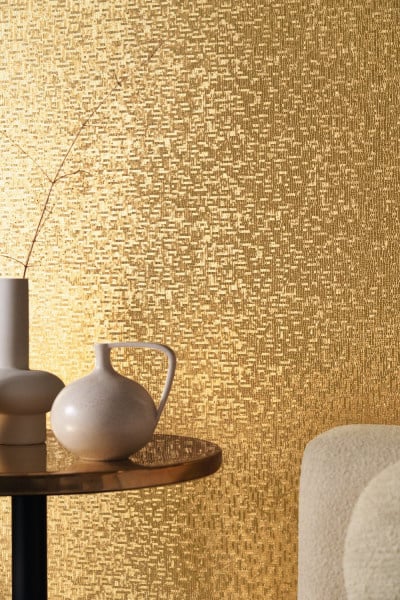 Casamance Métal Textures behang Pyrite 75750304 bladgoud