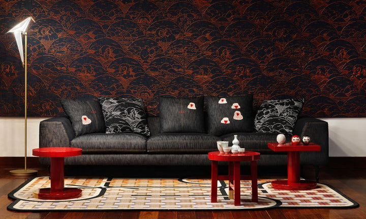 Arte Moooi Rendez vous Tokyo Blue MO3001 Indigo Macaque