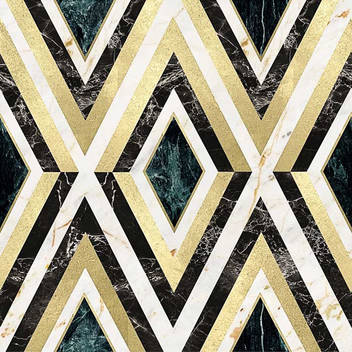 Mind the Gap Diamonds in Brass Metallic edition WP20292 behang