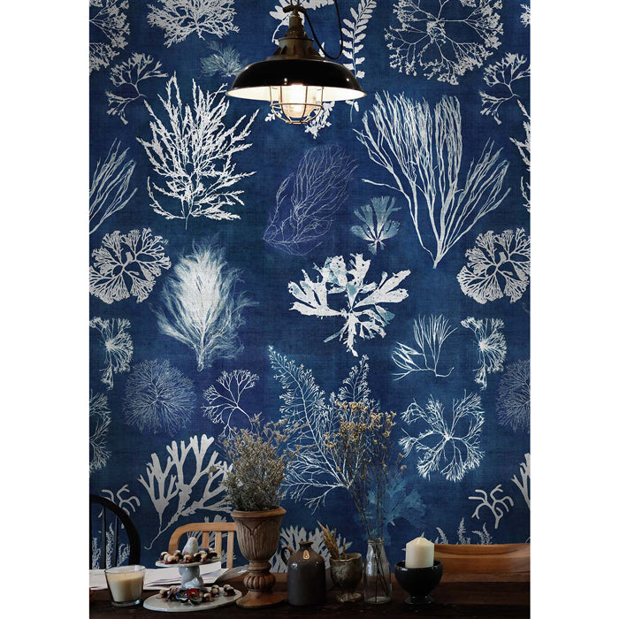 Mind the Gap Algae Navy Blue WP20297 behang