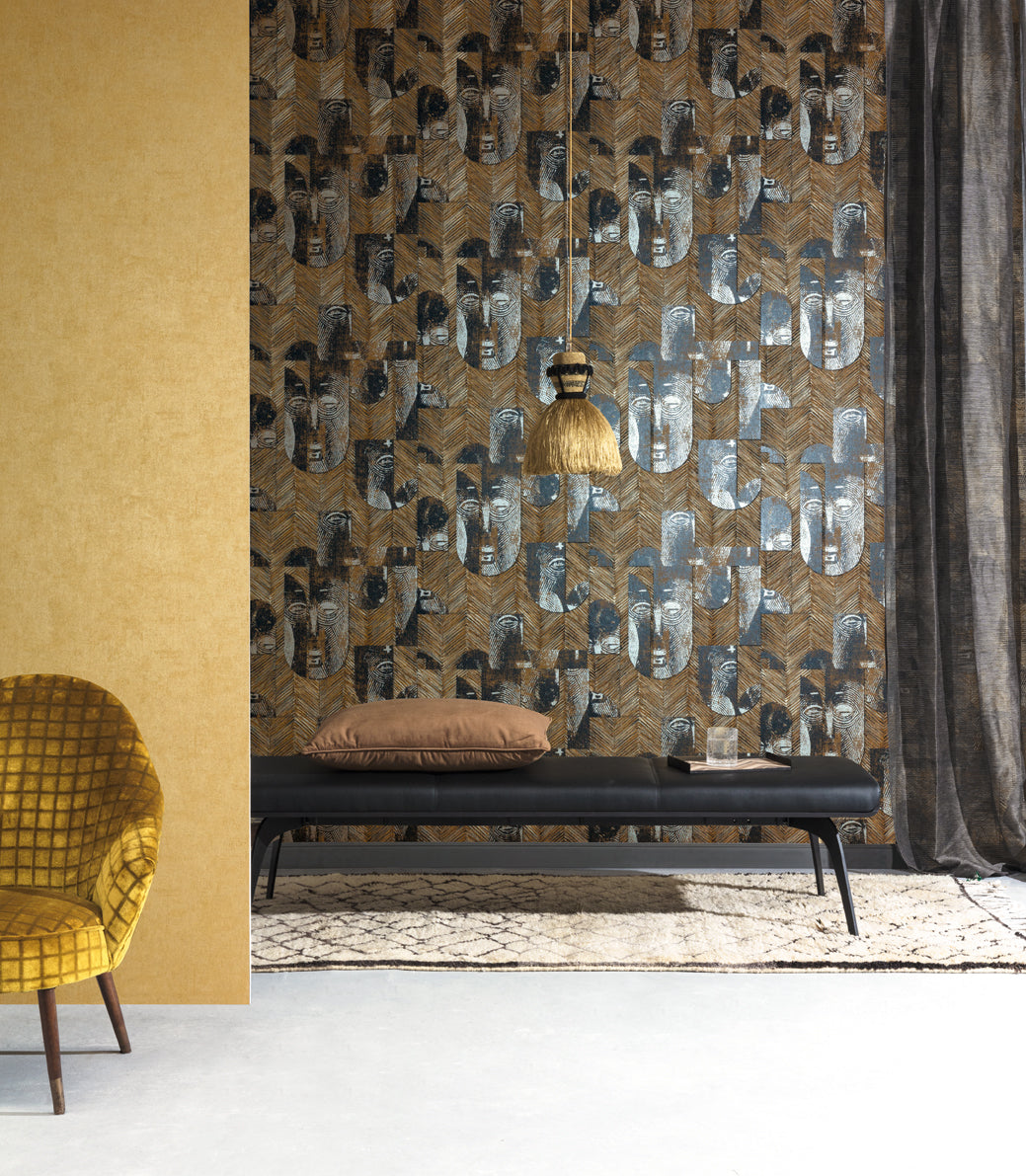 Khrôma Tribute Mask Bamboo TRI305 Behang