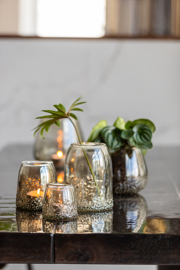 Windlicht Ø14x17 cm PARATA blauw