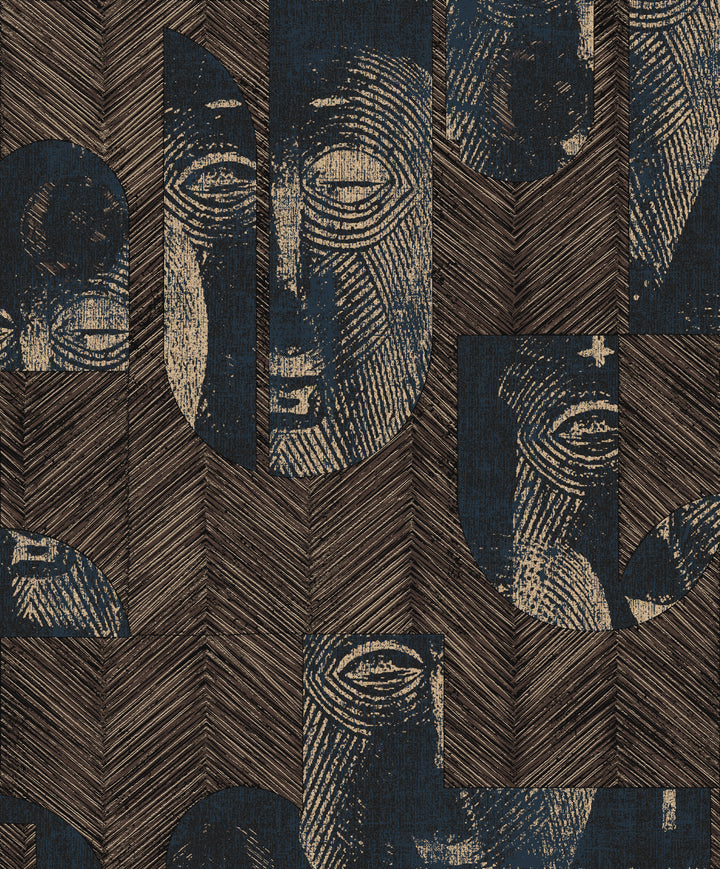 Khrôma Tribute Mask Slate TRI301 Behang