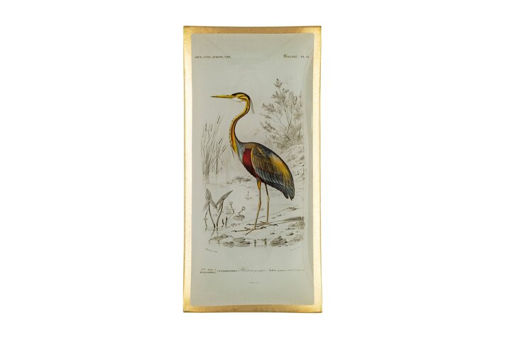 Love Plate L Crane white Gift Company