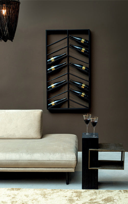 PTMD Vinno black wine rack layers