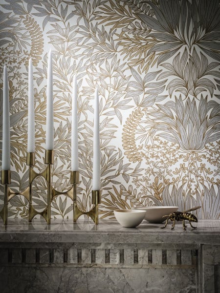 Casamance Square Jasmin behang Chardon 75733160