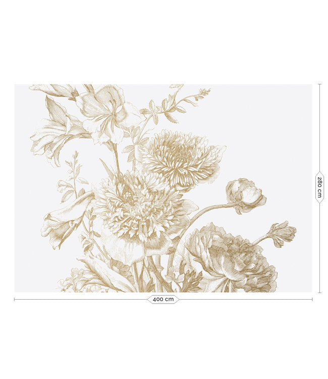 Kek Amsterdam Engraved Flowers goud MW-030