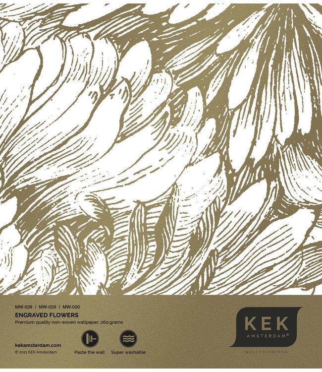 Kek Amsterdam Engraved Flowers goud MW-029