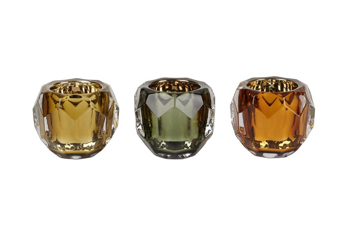 Waxinelichthouder Jacquard Olive