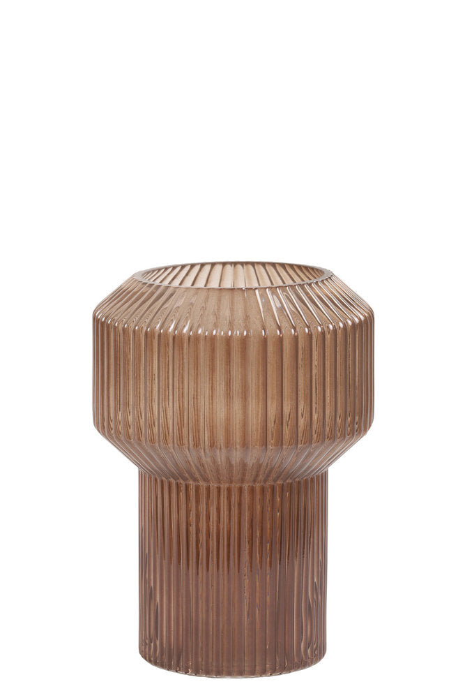 Vaas Leila donkerbruin 16 x 23  Light & Living