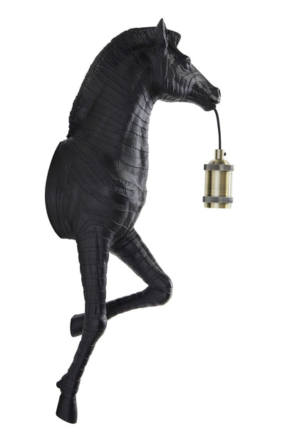 Light & Living wandlamp zebra mat zwart
