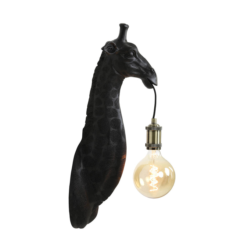 Light & Living wandlamp giraffe mat zwart