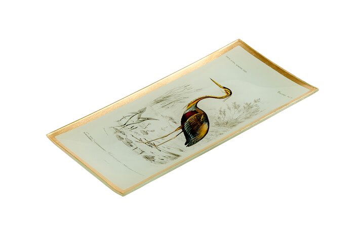 Love Plate L Crane white Gift Company