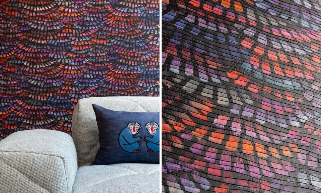 Moooi wallcovering Dandelion Cranes MO4020 Heliotrope