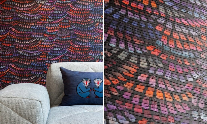 Moooi wallcovering Dandelion Cranes MO4020 Heliotrope