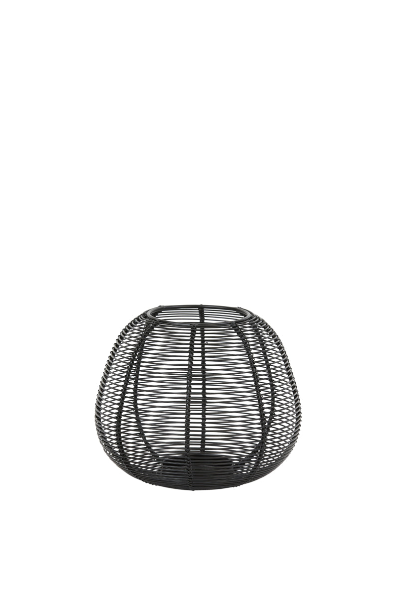 Windlicht Odeto mat zwart S Light & Living