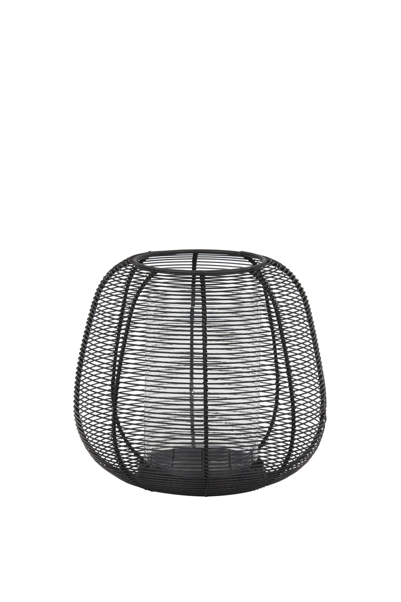Windlicht Odeto mat zwart M Light & Living