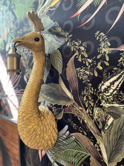 Light & Living wandlamp peacock matt gold